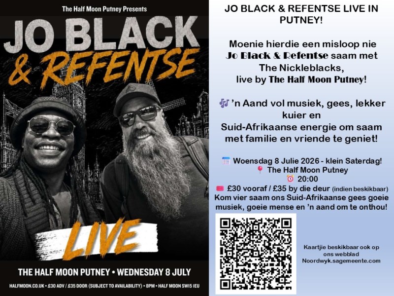Jo Black en Refentse Live in PUTNEY